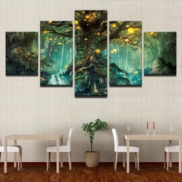 Enchanted Forest Tree Canvas Wall Art