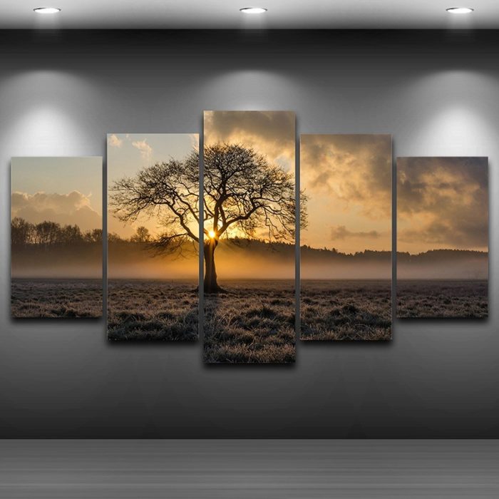 sunlight through tree art on canvas Vintage tree canvas wall art tree wall art, canvas tree art, forest wall art, tree canvas prints, nature wall art, vintage tree wall art, sunset wall art, sunset canvas wall art, tree canvas painting, oak tree canvas.