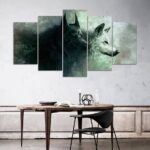 Wolf pack canvas wall art