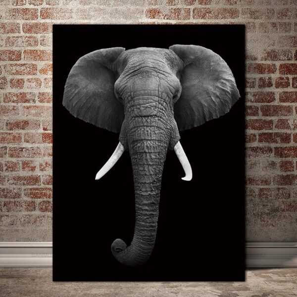 Elephant Wall Art HD Portrait