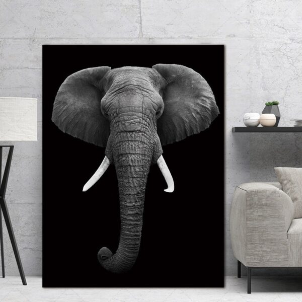 Elephant Wall Art HD Portrait