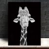 Giraffe Wall Art HD Portrait for living room decor Canvas wall art animal wall art