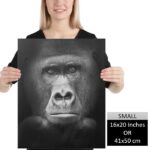 Gorilla Wall Art HD Portrait