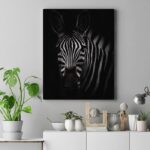 Zebra Wall Art HD Portrait