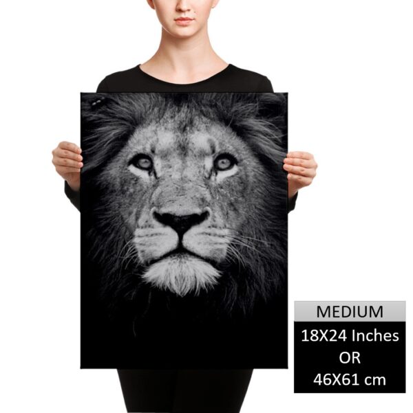 Lion King Canvas Wall Art HD Portrait