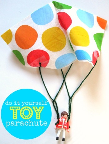 DIY Parachutes toy activities to do during school holidays
