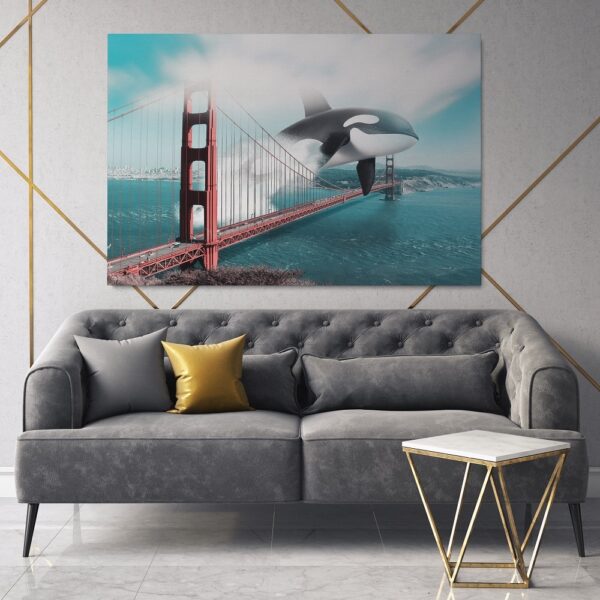 Giant Killer Whale Canvas Art Print