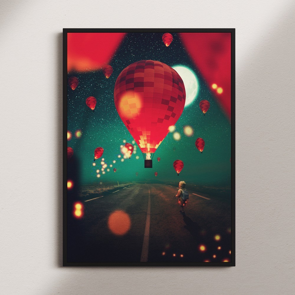Dreamy Art – Hot air balloon wall art