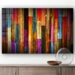 Colorful Wooden Canvas Wall Art HD