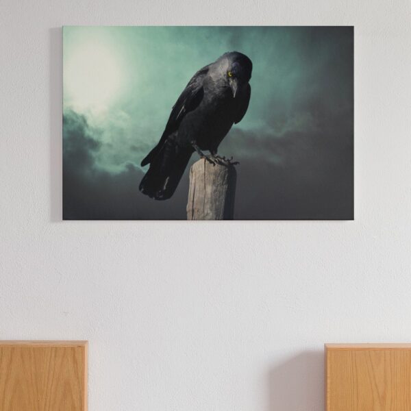 Black Raven art canvas