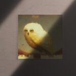 Gold Owl Painting Dadaism Art Canvas