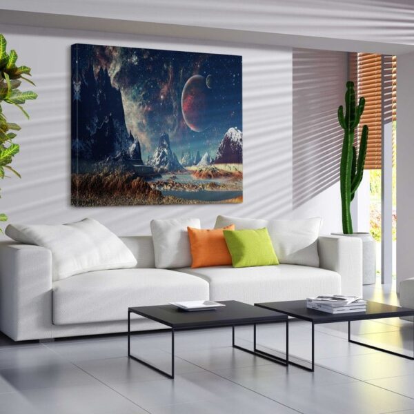 Fantasy View from Exoplanet Space canvas Wall Art