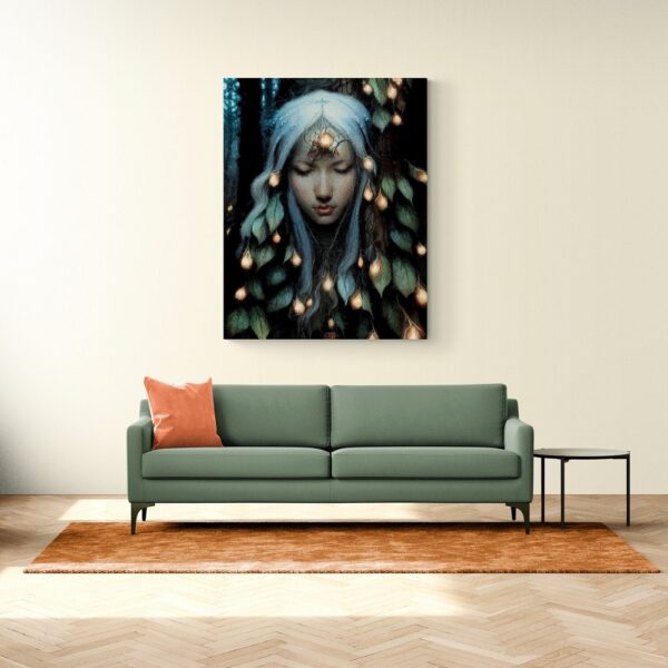 Forest Elf Fantasy Art Painting on Canvas Wall Art