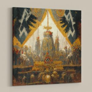 German empire art surrealism canvas print
