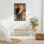 Painting of a horse in wild canvas art