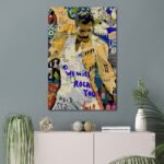 Pop Culture Painting of Freddy Mercury – We Will Rock You Graffiti Style Canvas Art
