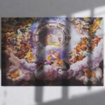 Renaissance Painting of God – Giulio Romano – The Fall of the Giants, Gods of Olympus Wall Art