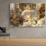Renaissance Painting of God – Giulio Romano – The Fall of the Giants, Gods of Olympus Wall Art