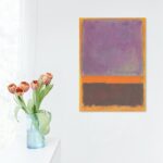 Rothko Print – Untitled Expressionism Painting Violet, Orange and Gray Canvas Art by Mark Rothko