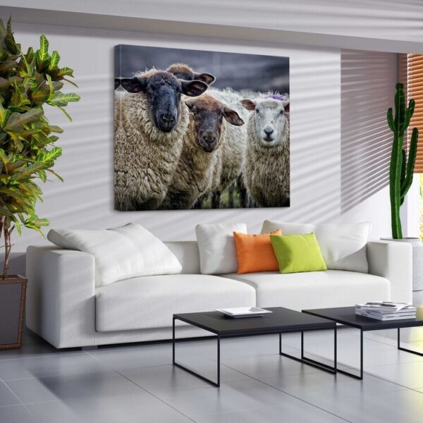 Sheep herd canvas art print II