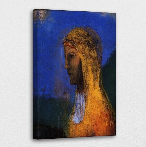 The Druidess by Odilon Redon Canvas Wall Art