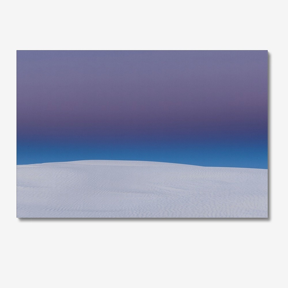 White Desert under a Clean Blue Sky Canvas Wall Print