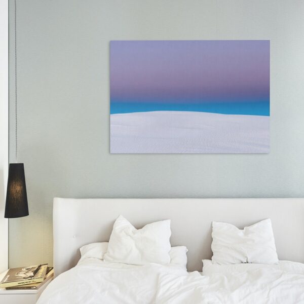 White Desert under a Clean Blue Sky Canvas Wall Print