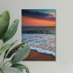 Florida Beach Beautiful and Serene Sunset Wall Print on Canvas