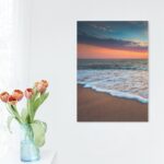 Florida Beach Beautiful and Serene Sunset Wall Print on Canvas
