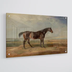 Horse in Meadow Painting