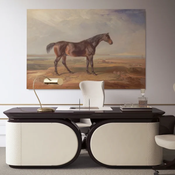 Horse in Meadow Painting