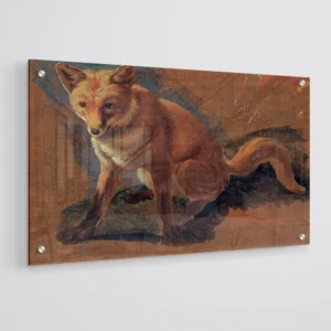 Vintage Fox Painting