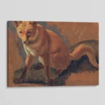 Vintage Fox Painting