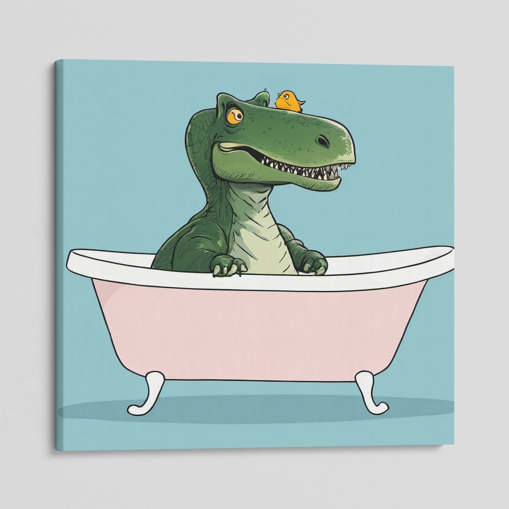 Dino Digging in the Bathtub