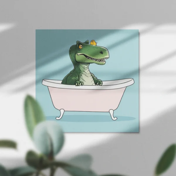 Dino Digging in the Bathtub